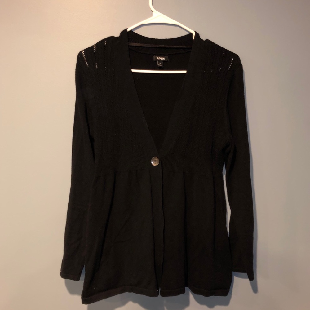 APT. 9 Button-Front Knit Cardigan